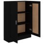 Bücherschrank aus schwarzem Sperrholz, 82,5 x 30,5 x 115 cm von vidaXL, Bücherregale und Regale - Ref: Foro24-802715, Preis: ...