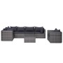 7-teiliges Gartensofa-Set und graue synthetische Rattankissen von vidaXL, Gartensets - Ref: Foro24-44158, Preis: 692,35 €, Ra...