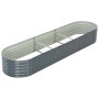 Galvanized steel gray flowerbed 320x80x44 cm by vidaXL, Pots and planters - Ref: Foro24-45527, Price: 241,25 €, Discount: %