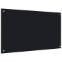 Protección salpicaduras cocina vidrio templado negro 100x60 cm de vidaXL, Herramientas y utensilios de cocina - Ref: Foro24-2...