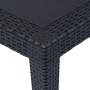 Mesa de jardín de plástico aspecto ratán gris 150x90x72 cm de vidaXL, Mesas de jardín - Ref: Foro24-45605, Precio: 149,99 €, ...