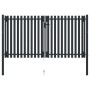 Double anthracite gray steel fence gate 306x220 cm by vidaXL, garden gates - Ref: Foro24-146354, Price: 657,78 €, Discount: %