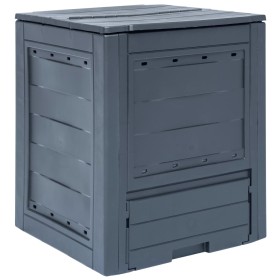 Gray garden composter 60x60x73 cm 260 L by vidaXL, Composters - Ref: Foro24-45682, Price: 68,27 €, Discount: %