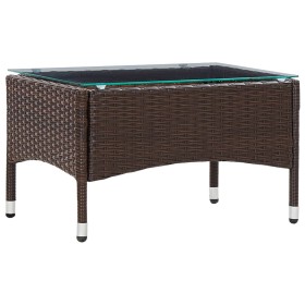 Brown synthetic rattan coffee table 60x40x36 cm by vidaXL, Garden tables - Ref: Foro24-45906, Price: 39,82 €, Discount: %