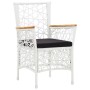 9-Piece White Synthetic Rattan Garden Dining Set by vidaXL, Garden sets - Ref: Foro24-45996, Price: 652,99 €, Discount: %