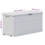 Garden storage box 280 L light gray by vidaXL, Outdoor storage boxes - Ref: Foro24-45686, Price: 73,99 €, Discount: %