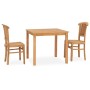 Garten-Essgruppe 3-teilig aus massivem Teakholz von vidaXL, Gartensets - Ref: Foro24-3060014, Preis: 380,98 €, Rabatt: %