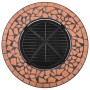 Mesita con brasero de mosaico cerámica terracota 68 cm de vidaXL, Chimeneas - Ref: Foro24-46723, Precio: 130,69 €, Descuento: %