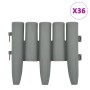 Garteneinfassung 36 Einheiten PP grau 10 m von vidaXL, Garteneinfassung und Einfassung - Ref: Foro24-48621, Preis: 37,68 €, R...