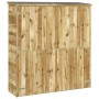 Cobertizo de herramientas madera pino maciza 163x50x171 cm de vidaXL, Cobertizos - Ref: Foro24-318198, Precio: 473,93 €, Desc...