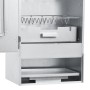 Horno ahumador de barbacoa con mesa acero galvanizado de vidaXL, Barbacoas - Ref: Foro24-3187616, Precio: 204,36 €, Descuento: %