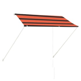 Retractable awning orange and brown 250x150 cm by vidaXL, Awnings - Ref: Foro24-145896, Price: 68,99 €, Discount: %