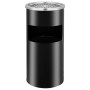 26 L steel wall-mounted trash can with ashtray by vidaXL, Ashtrays - Ref: Foro24-51096, Price: 79,29 €, Discount: %