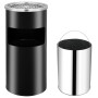 26 L steel wall-mounted trash can with ashtray by vidaXL, Ashtrays - Ref: Foro24-51096, Price: 79,29 €, Discount: %