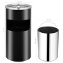 26 L steel wall-mounted trash can with ashtray by vidaXL, Ashtrays - Ref: Foro24-51096, Price: 79,29 €, Discount: %