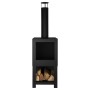 Esschert Design Chimenea exterior con sitio para leña negro FF410 de Esschert Design, Chimeneas - Ref: Foro24-421283, Precio:...