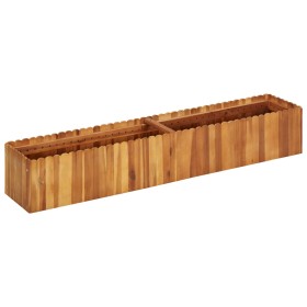 Arriate elevado de madera maciza de acacia 150x30x25 cm de vidaXL, Maceteros y jardineras - Ref: Foro24-45919, Precio: 102,31...