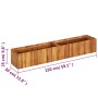 Arriate elevado de madera maciza de acacia 150x30x25 cm de vidaXL, Maceteros y jardineras - Ref: Foro24-45919, Precio: 101,99...