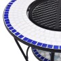 vidaXl Brasero de mosaico cerámica azul y blanco 68 cm de vidaXL, Chimeneas - Ref: Foro24-46724, Precio: 89,53 €, Descuento: %