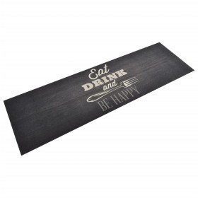 Alfombra de cocina lavable terciopelo negro 60x180 cm de vidaXL, Felpudos - Ref: Foro24-136559, Precio: 31,99 €, Descuento: %