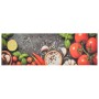 Alfombra de cocina lavable terciopelo dibujo verduras 60x180 cm de vidaXL, Felpudos - Ref: Foro24-136538, Precio: 27,99 €, De...