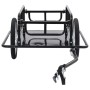 Black steel bicycle trailer 130x73x48.5 cm by vidaXL, Bicycle trailers - Ref: Foro24-91770, Price: 109,99 €, Discount: %