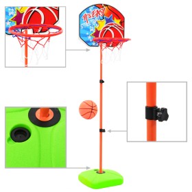 Basketball basket and ball for children by vidaXL, toy basketball - Ref: Foro24-80250, Price: 25,99 €, Discount: %