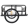 Black steel bicycle trailer 130x73x48.5 cm by vidaXL, Bicycle trailers - Ref: Foro24-91770, Price: 109,99 €, Discount: %