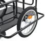 Black steel bicycle trailer 130x73x48.5 cm by vidaXL, Bicycle trailers - Ref: Foro24-91770, Price: 109,99 €, Discount: %