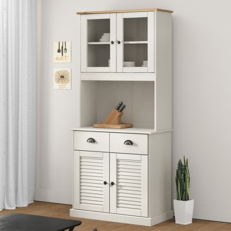 VIGO high sideboard solid white pine wood 78x40x175 cm by vidaXL, Sideboards - Ref: Foro24-3188302, Price: 330,74 €, Discount: %