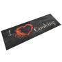 Washable black velvet Cooking kitchen rug 60x180 cm by vidaXL, Doormats - Ref: Foro24-136550, Price: 32,75 €, Discount: %