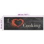 Washable black velvet Cooking kitchen rug 60x180 cm by vidaXL, Doormats - Ref: Foro24-136550, Price: 32,75 €, Discount: %