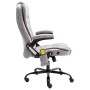 Silla de oficina de masaje piel de ante sintética gris claro de vidaXL, Sillas de oficina - Ref: Foro24-20578, Precio: 264,39...