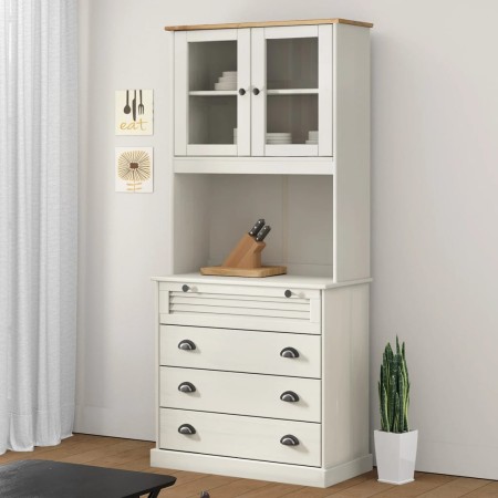 VIGO high sideboard solid white pine wood 80x40x176 cm by vidaXL, Sideboards - Ref: Foro24-3200584, Price: 324,79 €, Discount: %