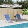 Folding beach chairs 2 pcs textilene blue coated steel by vidaXL, Loungers - Ref: Foro24-360187, Price: 54,35 €, Discount: %