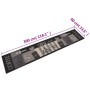 Alfombra de cocina lavable terciopelo negro café 60x300 cm de vidaXL, Felpudos - Ref: Foro24-136557, Precio: 53,97 €, Descuen...