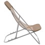 Silla de playa plegable 2 uds acero recubierto textilene taupe de vidaXL, Tumbonas - Ref: Foro24-360193, Precio: 56,88 €, Des...