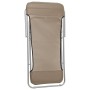 Silla de playa plegable 2 uds acero recubierto textilene taupe de vidaXL, Tumbonas - Ref: Foro24-360193, Precio: 56,88 €, Des...