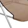 Silla de playa plegable 2 uds acero recubierto textilene taupe de vidaXL, Tumbonas - Ref: Foro24-360193, Precio: 56,88 €, Des...