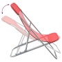 Folding beach chairs 2 pcs red textilene coated steel by vidaXL, Loungers - Ref: Foro24-360189, Price: 53,93 €, Discount: %