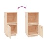 Aparador de madera maciza de pino 38x35x80 cm de vidaXL, Aparadores - Ref: Foro24-814344, Precio: 50,99 €, Descuento: %