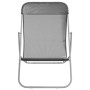 Folding beach chairs 2 pcs gray textilene coated steel by vidaXL, Loungers - Ref: Foro24-360190, Price: 54,01 €, Discount: %