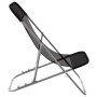 Folding beach chair 2 pcs coated steel black textilene by vidaXL, Loungers - Ref: Foro24-360188, Price: 53,93 €, Discount: %