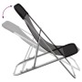 Folding beach chair 2 pcs coated steel black textilene by vidaXL, Loungers - Ref: Foro24-360188, Price: 53,93 €, Discount: %