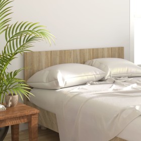 Cabecero de cama madera contrachapada Sonoma 160x1,5x80 cm
