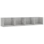 Concrete plywood CD wall shelf 100x18x18 cm by vidaXL, Shelves and shelves - Ref: Foro24-801323, Price: 30,19 €, Discount: %