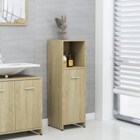 Badezimmerschrank aus eichenfarbenem Sperrholz, 30 x 30 x 95 cm von vidaXL, Badezimmermöbel - Ref: Foro24-802591, Preis: 49,9...