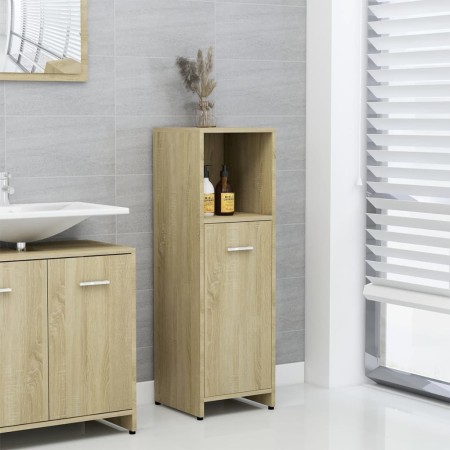 Oak-colored plywood bathroom cabinet 30x30x95 cm by vidaXL, Bathroom furniture - Ref: Foro24-802591, Price: 52,38 €, Discount: %