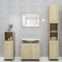 Oak-colored plywood bathroom cabinet 30x30x95 cm by vidaXL, Bathroom furniture - Ref: Foro24-802591, Price: 52,38 €, Discount: %