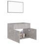 Concrete gray plywood 2-piece bathroom furniture set by vidaXL, Bathroom furniture - Ref: Foro24-804786, Price: 65,53 €, Disc...